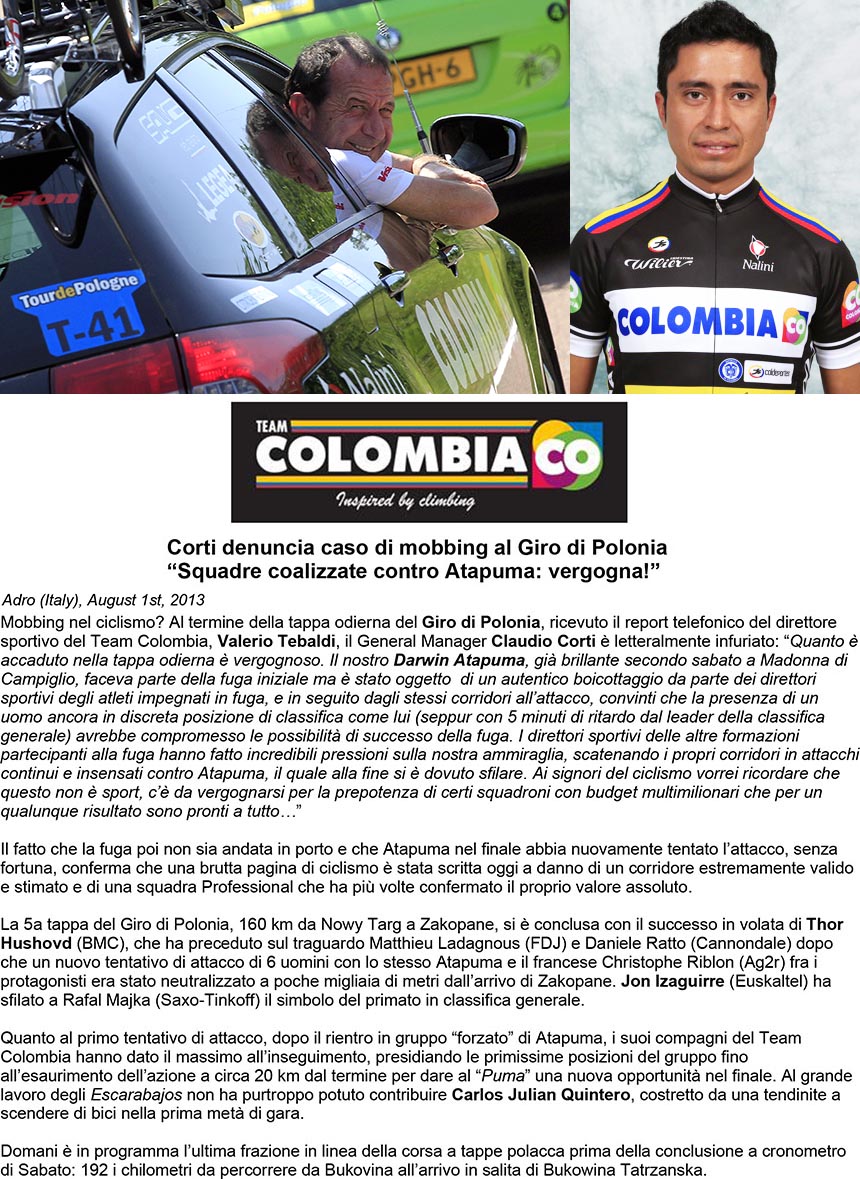 TEAM COLOMBIA NEWS